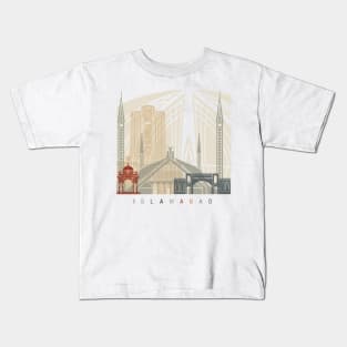 Islamabad skyline poster Kids T-Shirt